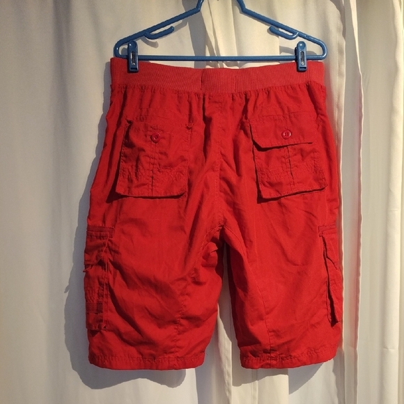 Phat Farm Red Cargo Shorts for Men - Picture 9 of 15